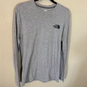 The North Face Gray Long Sleeve Graphic Tee Small